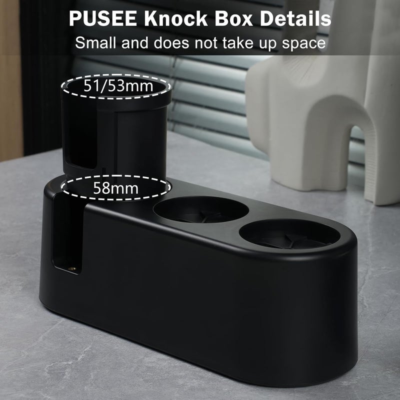 PUSEE Espresso Tamping Station, Espresso Organizer Station Fit for 51/54/58mm Espresso Accessories, Plastic Espresso Station Coffee Tamper Station, Multifunctional Coffee Tools Organzier (3 in 1) - Image 3